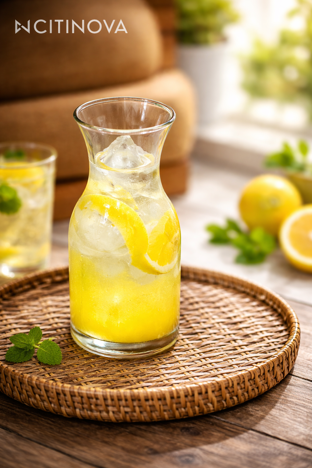 4 Pcs Glass Juice Set